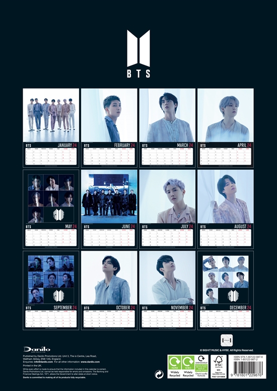 BTS 2024 A3 CALENDAR